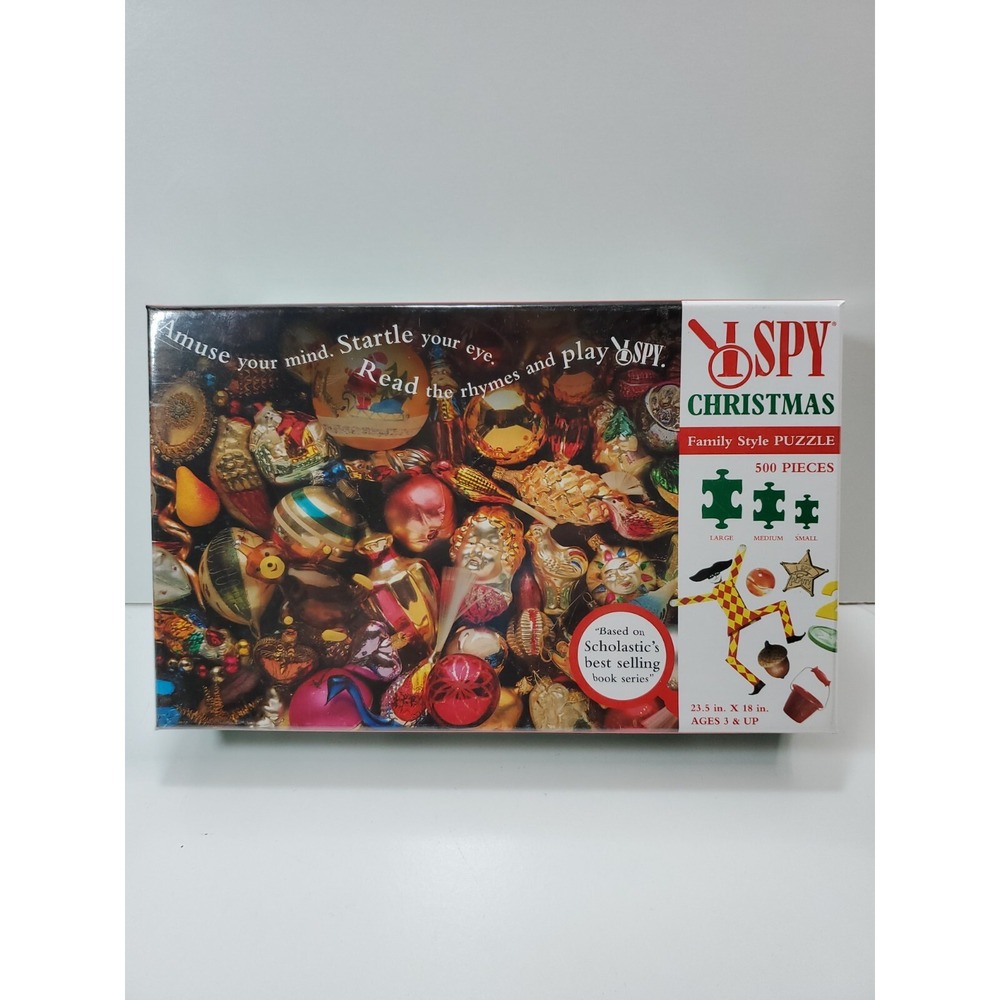 Scholastic I Spy Christmas Puzzle 500 Pieces Ornaments Colorful 23.5 x 18 in.